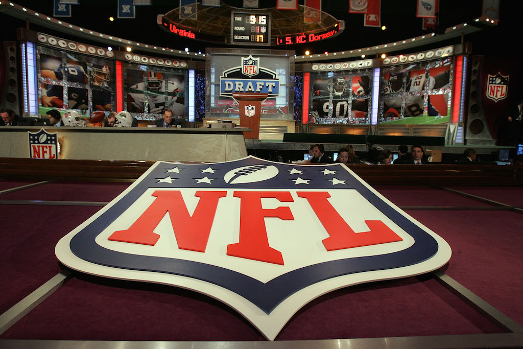 The scene of the 2014 NFL Draft at Radio City Music Hall in New York City.