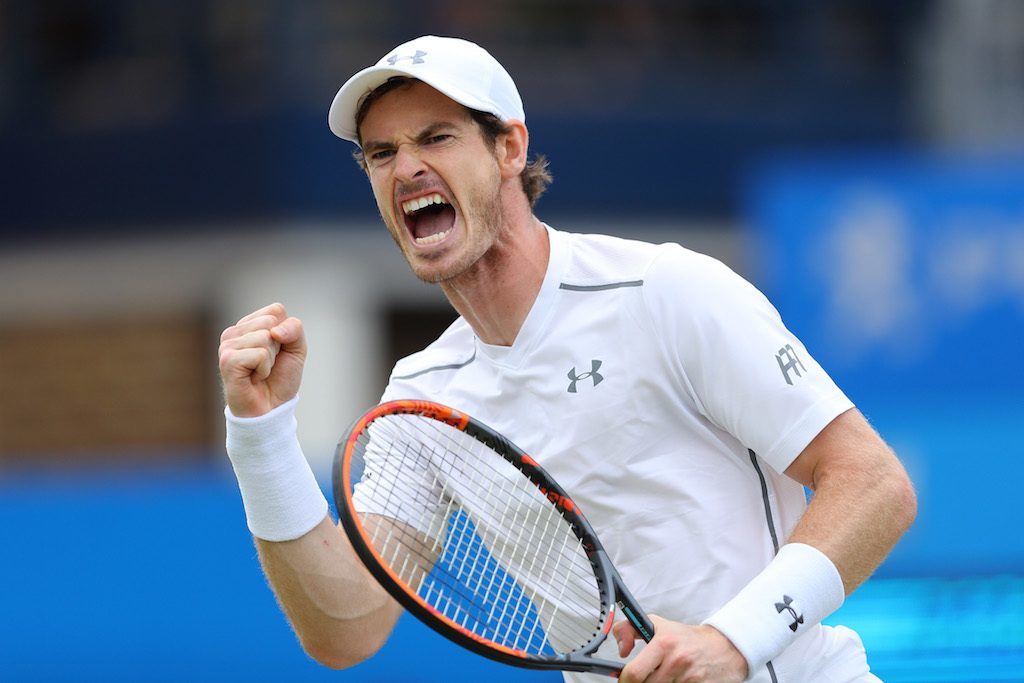 Andy Murray celebrates being awesome. | Richard Heathcote/Getty Images