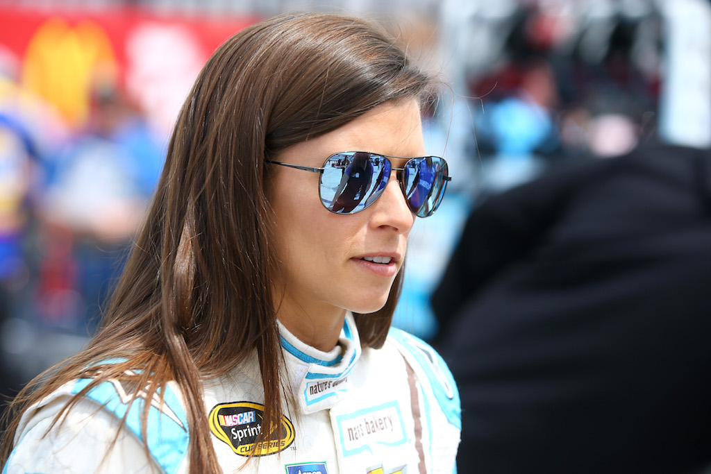Danica Patrick gets ready to drive.