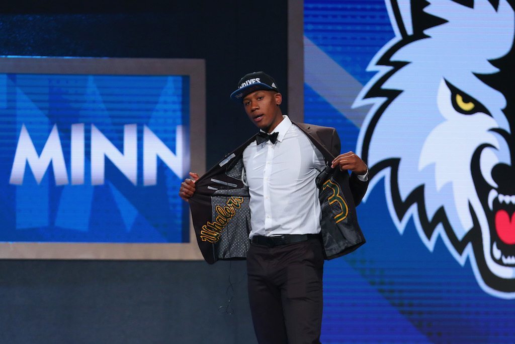 Kris Dunn looking smooth at the 2016 NBA Draft. | Mike Stobe/Getty Images