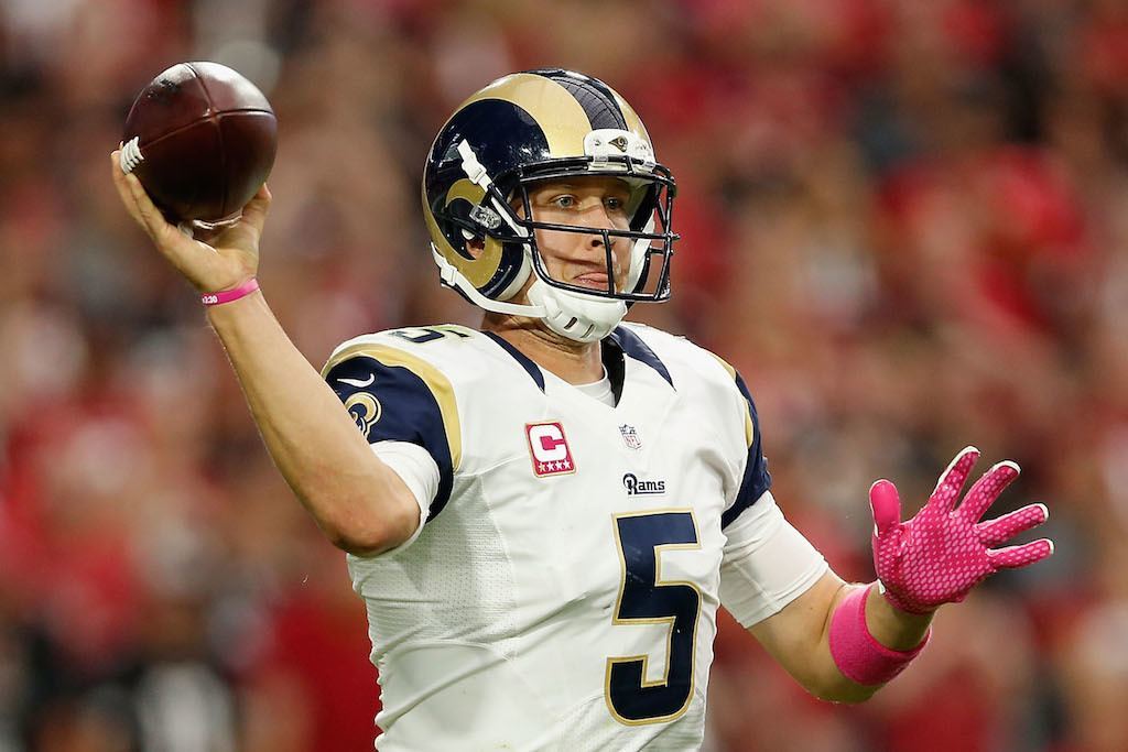 Nick Foles is making too much money to be a backup next year | Christian Petersen/Getty Images