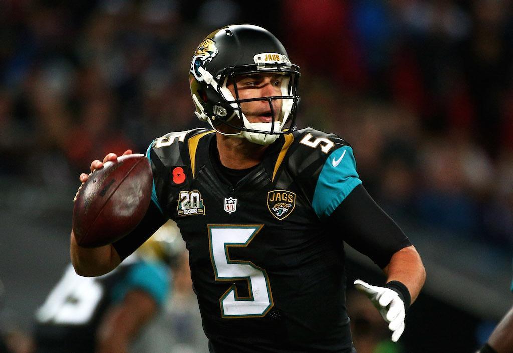Blake Bortles winds up for a pass