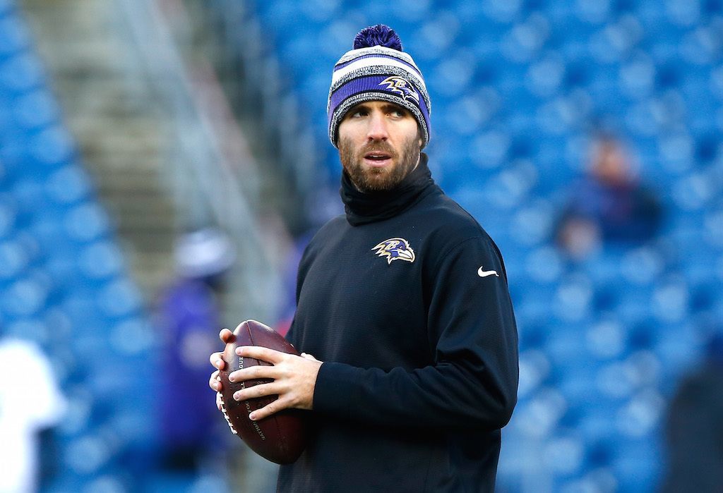 Joe Flacco for the Baltimore Ravens Joe Flacco for the Baltimore Ravens