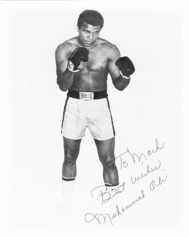 Muhammad Ali in stance