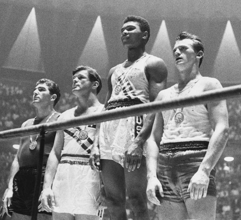 1960 Olympic podium