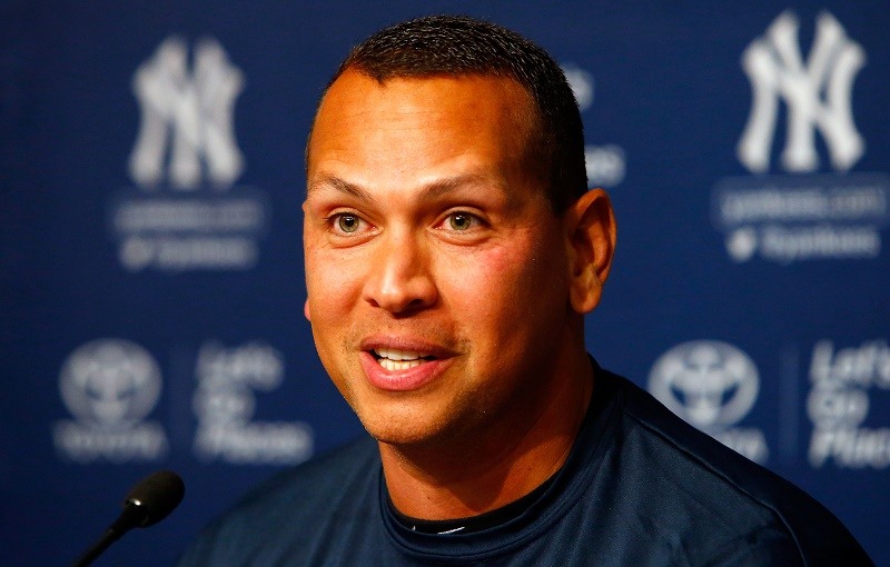 NEW YORK, NY - AUGUST 07: Alex Rodriguez speaks during a news conference on August 7, 2016 at Yankee Stadium in the Bronx borough of New York City. Rodriguez announced that he will play his final major league game on Friday, August 12 and then assume a position with the Yankees as a special advisor and instructor. (Photo by Jim McIsaac/Getty Images)