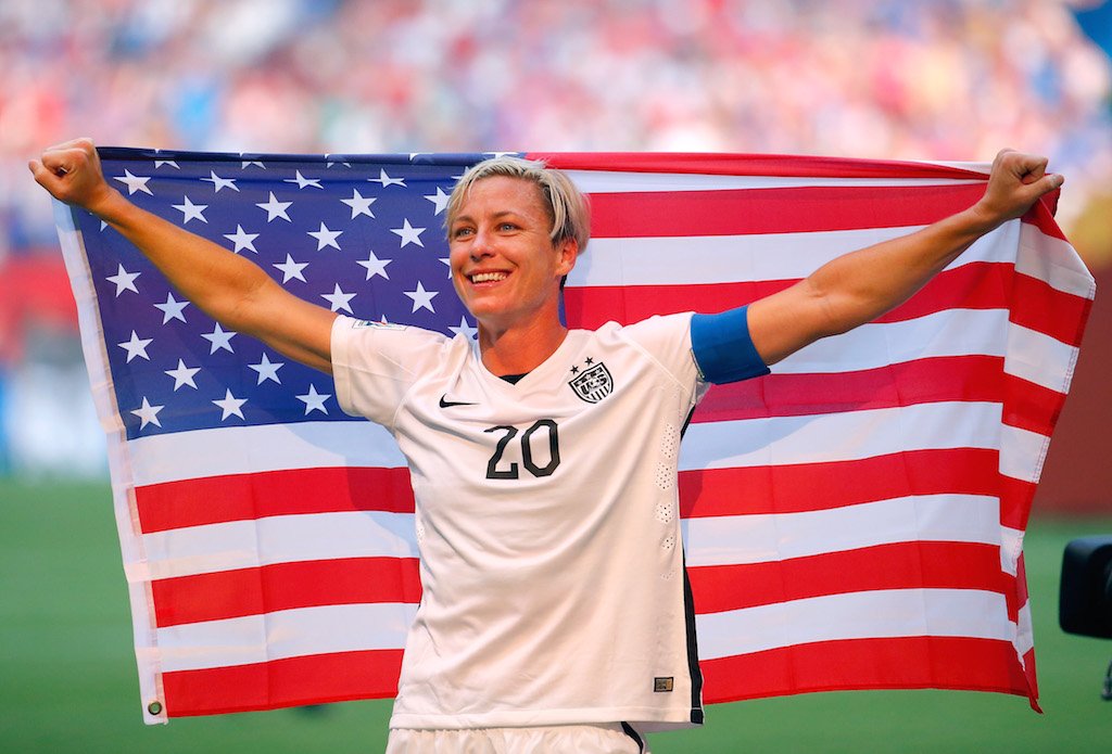 Abby Wambach has been publicly campaigning for Hillary Clinton all year | Kevin C. Cox/Getty Images