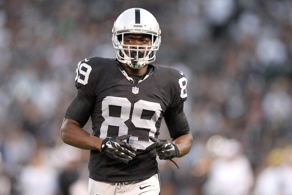 Amari Cooper of the Oakland Raiders in action | Ezra Shaw/Getty Images