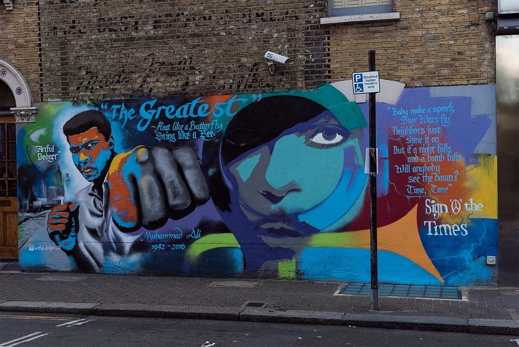 mural of ali and Prince