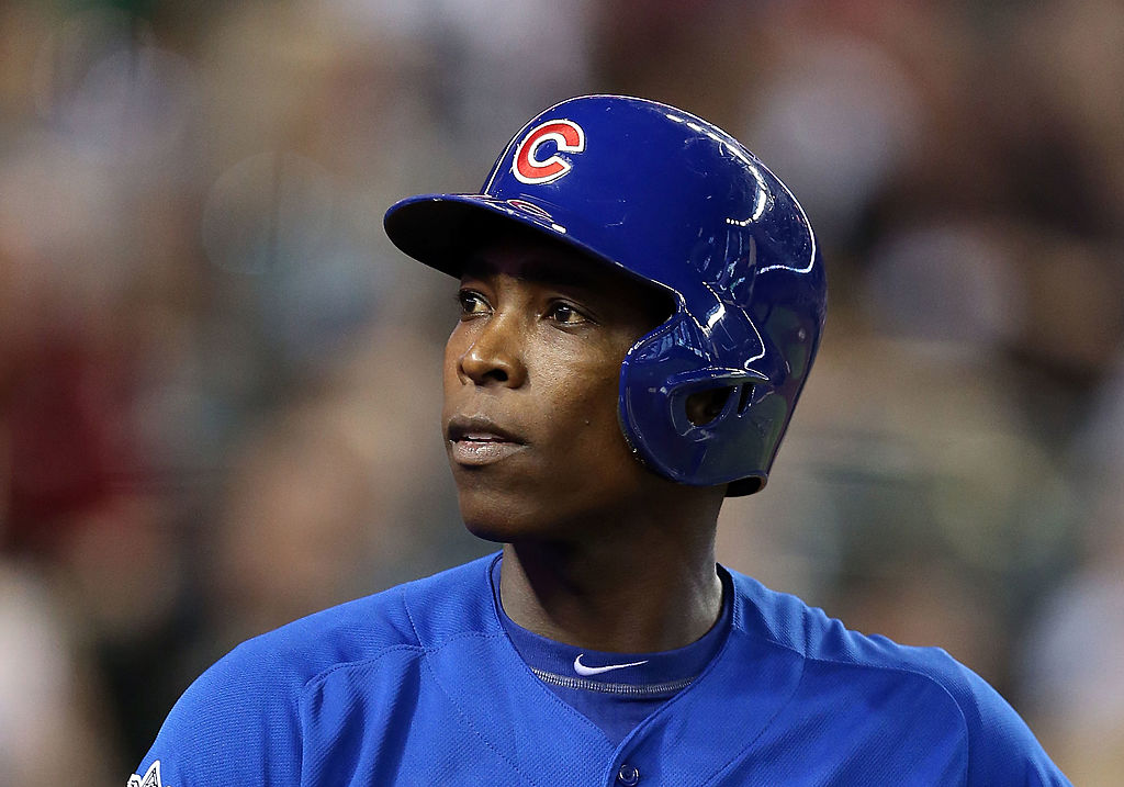 Alfonso Soriano #12 of the Chicago Cubs