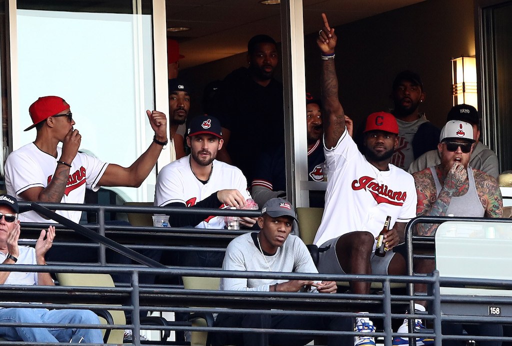 LeBron James and the rest of the Cavs will root for the Cleveland Tribe | Elsa/Getty Images