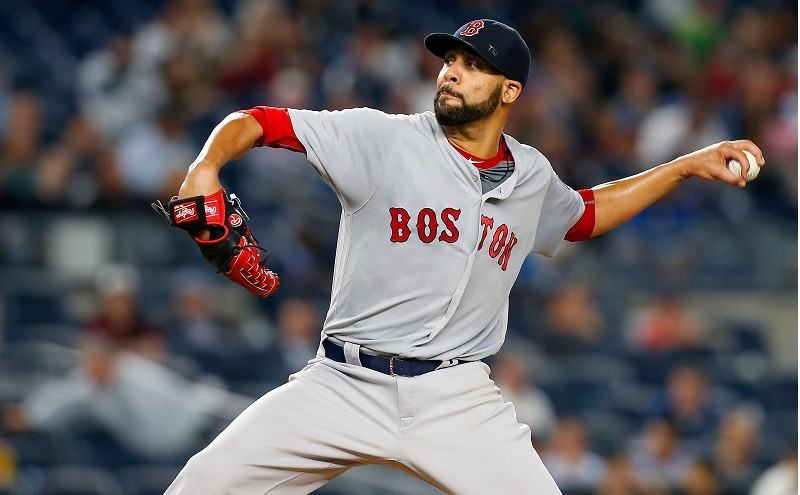 David Price of the Boston Red Sox pitches against the New York Yankees on September 27, 2016.