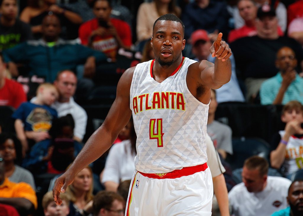 Paul Millsap reacts to a turnover.