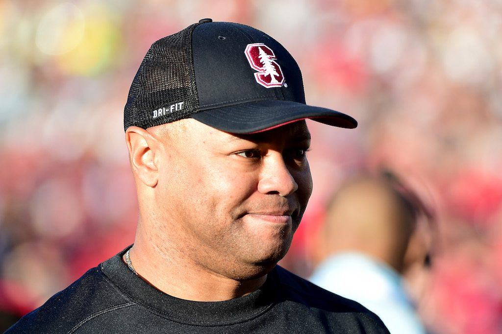 David Shaw smiles grimly at his team | Harry How/Getty Images