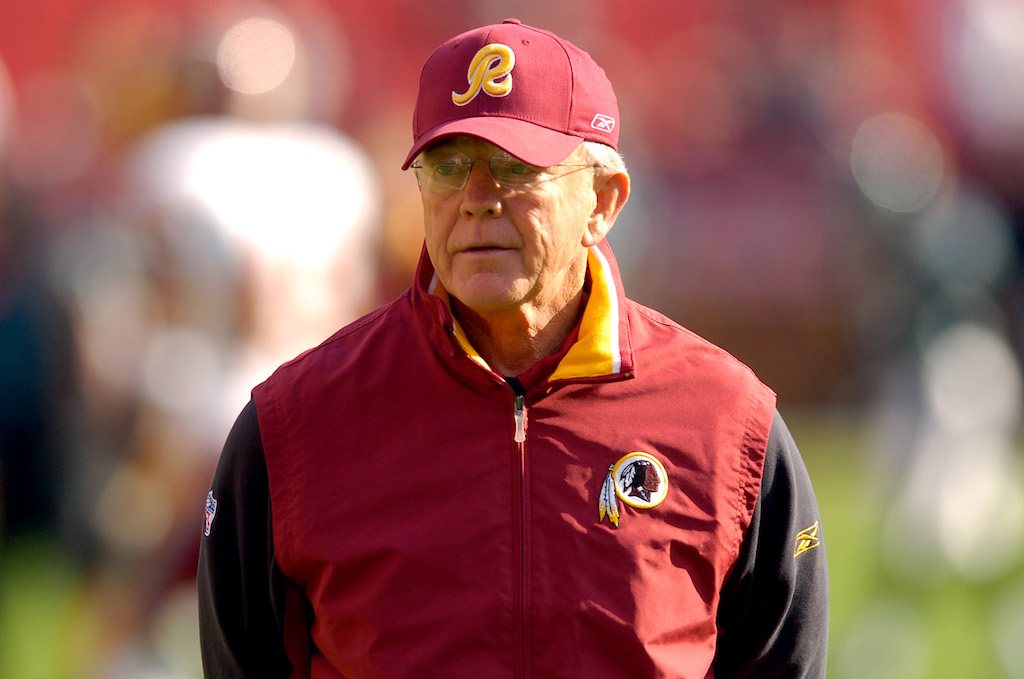 Joe Gibbs won three Super Bowl titles with the Washington Redskins Joe Gibbs won three Super Bowl titles with the Washington Redskins