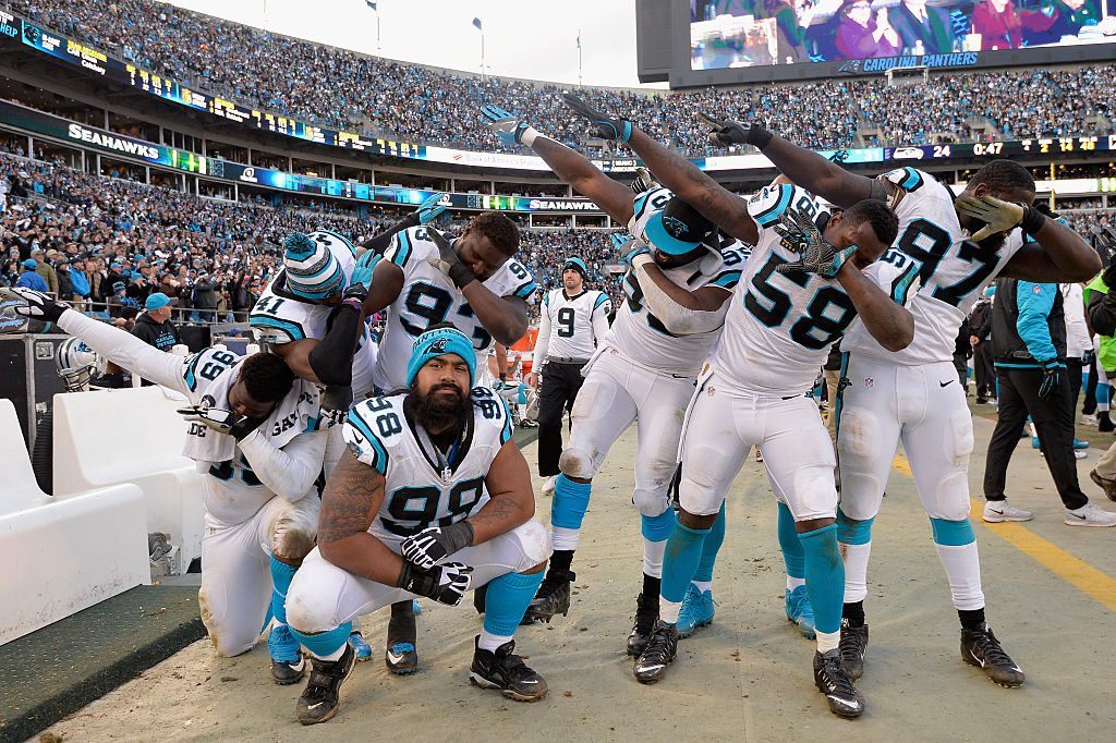 Carolina Panthers dabbing Carolina Panthers dabbing