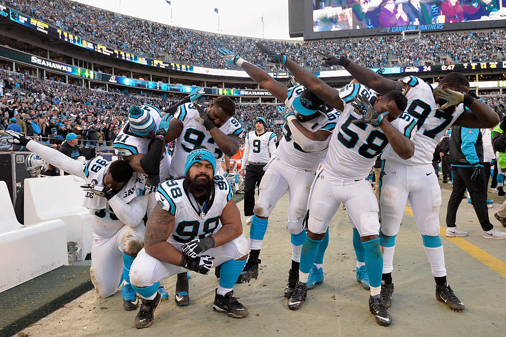 Carolina Panthers dabbing Carolina Panthers dabbing