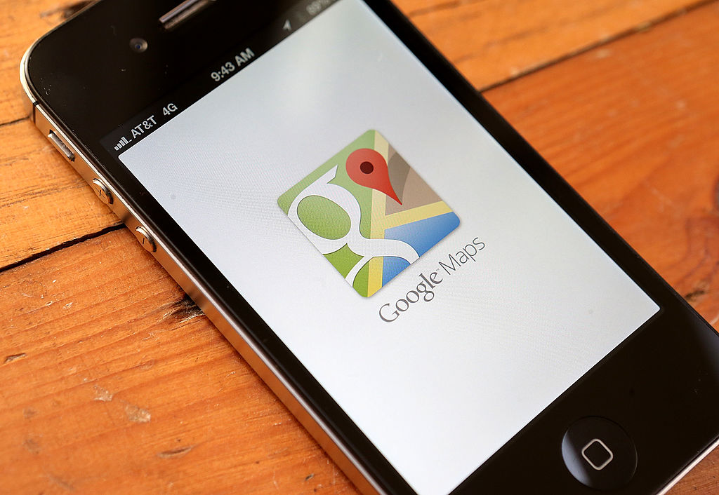google maps on an iphone google maps