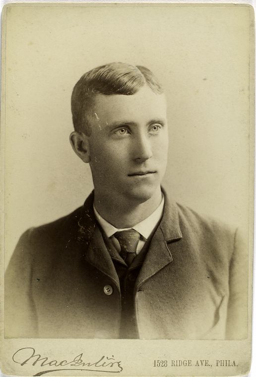 Portrait of former pitcher Cannonball Titcomb