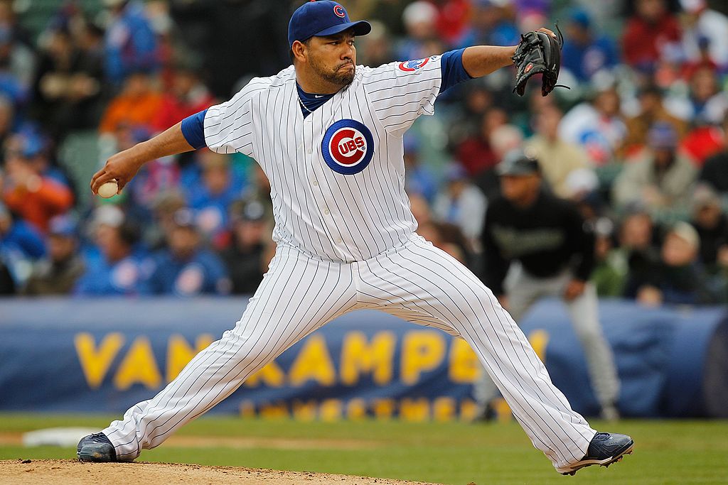 Pitcher Carlos Silva of the Chicago Cubs