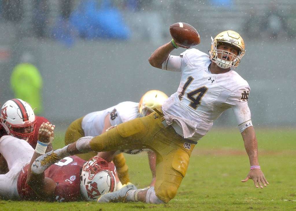 DeShone Kizer #14 and Notre Dame's season in a nutshell