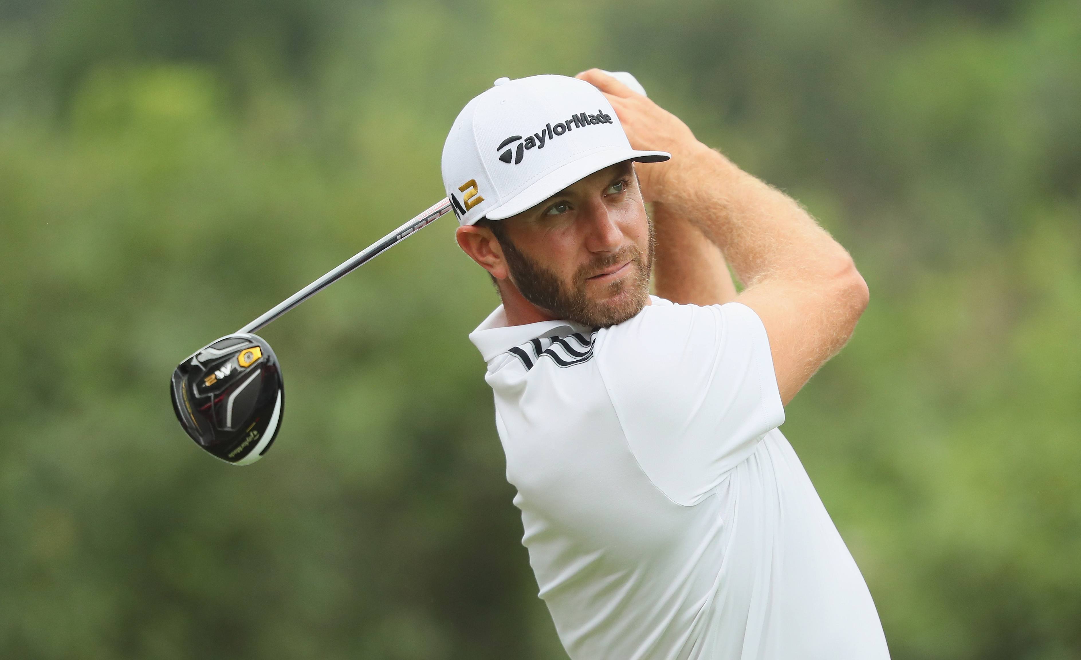 SHANGHAI, CHINA - OCTOBER 26: Dustin Johnson of the USA in action during the Pro Am prior to the start of the WGC - HSBC Champions at the Sheshan International Golf Club on October 26, 2016 in Shanghai, China. (Photo by Andrew Redington/Getty Images)