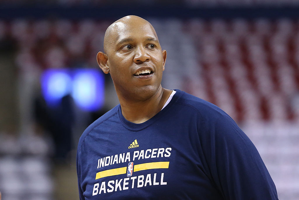 Assistant coach Popeye Jones of the Indiana Pacers
