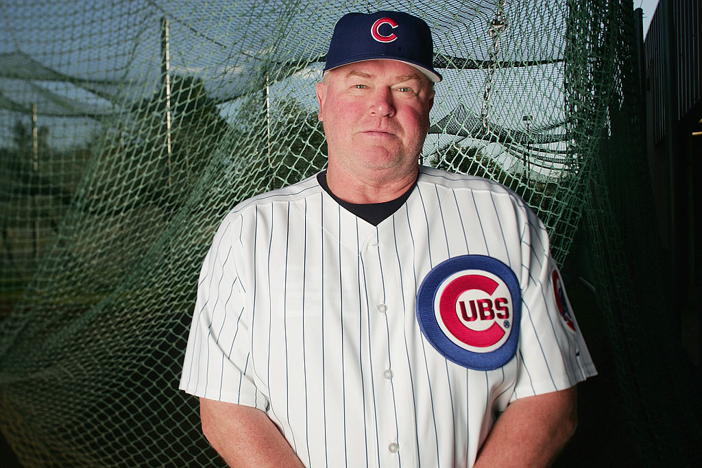 Dick Pole of the Chicago Cubs posing for a promotional photo