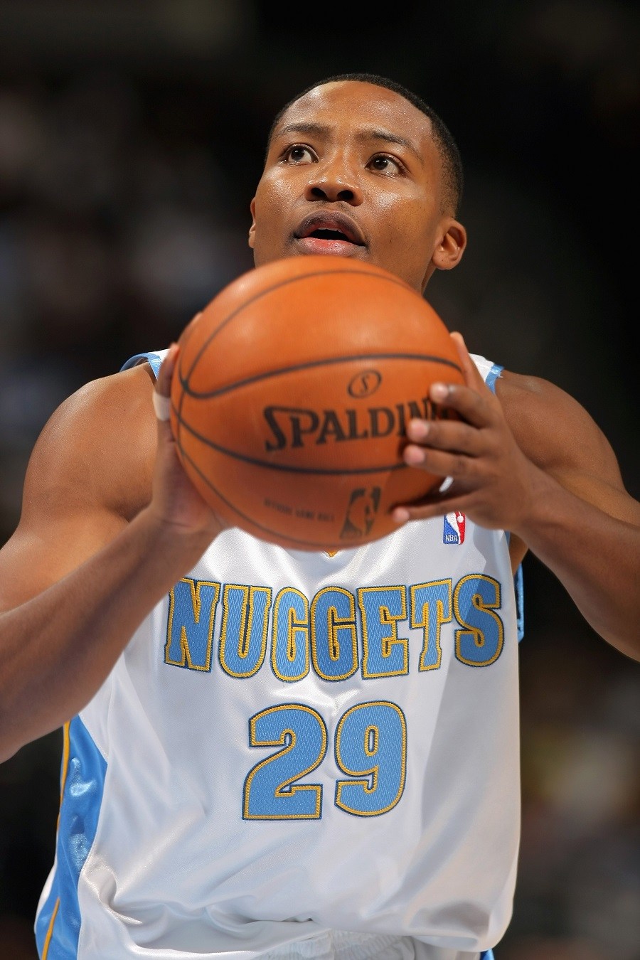 Mike Wilks of the Denver Nuggets gets ready to shoot the ball