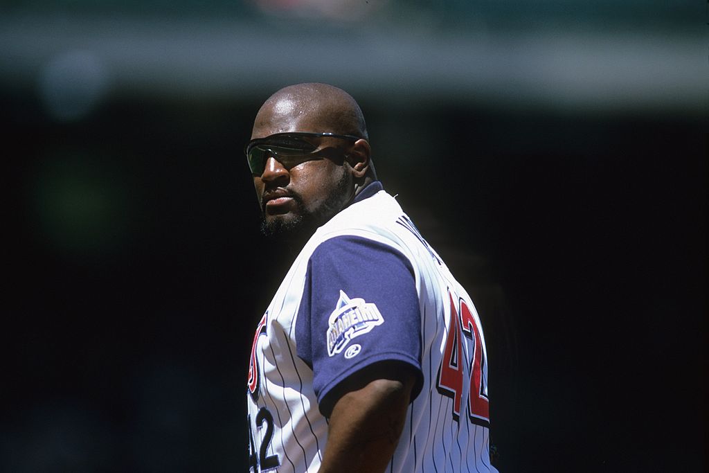 Mo Vaughn of the Anaheim Angels