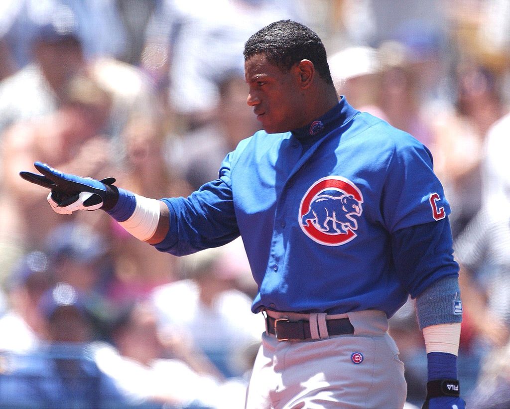 Sammy Sosa hits another home run for the Cubs