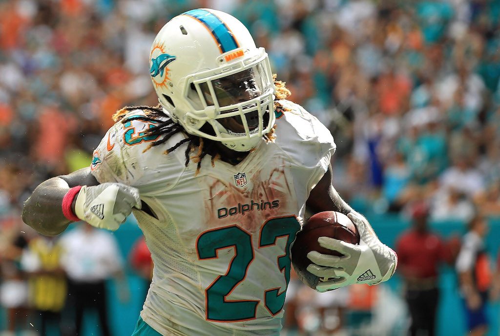 Jay Ajayi has reason to celebrate | Mike Ehrmann/Getty Images