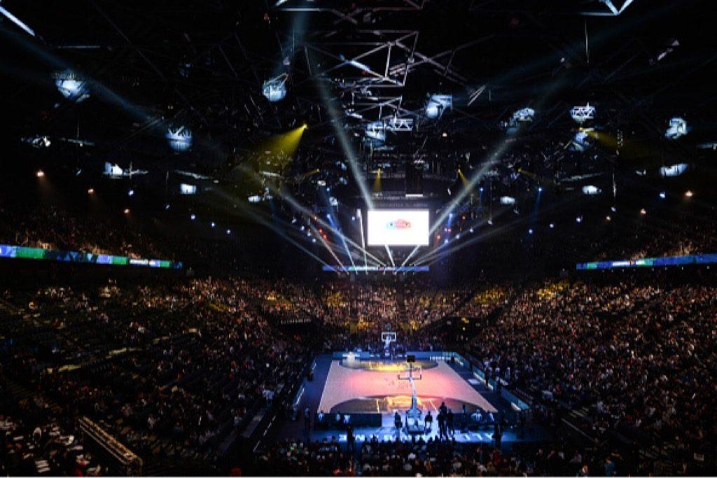 Fans fill Accorhotel Arena before the 2016 NBA All-Star Game.