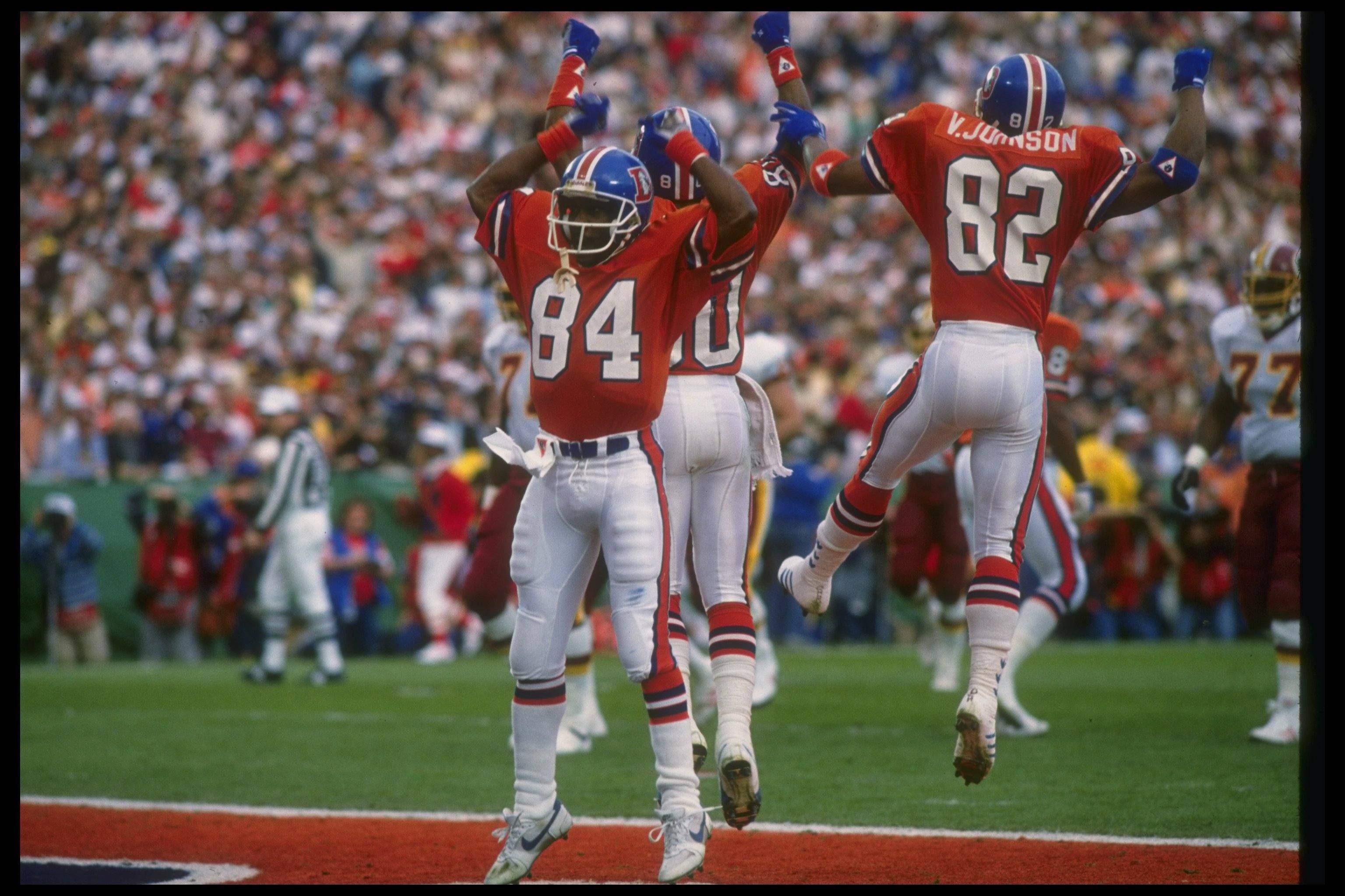 The Broncos celebrating prematurely The Broncos celebrating prematurely