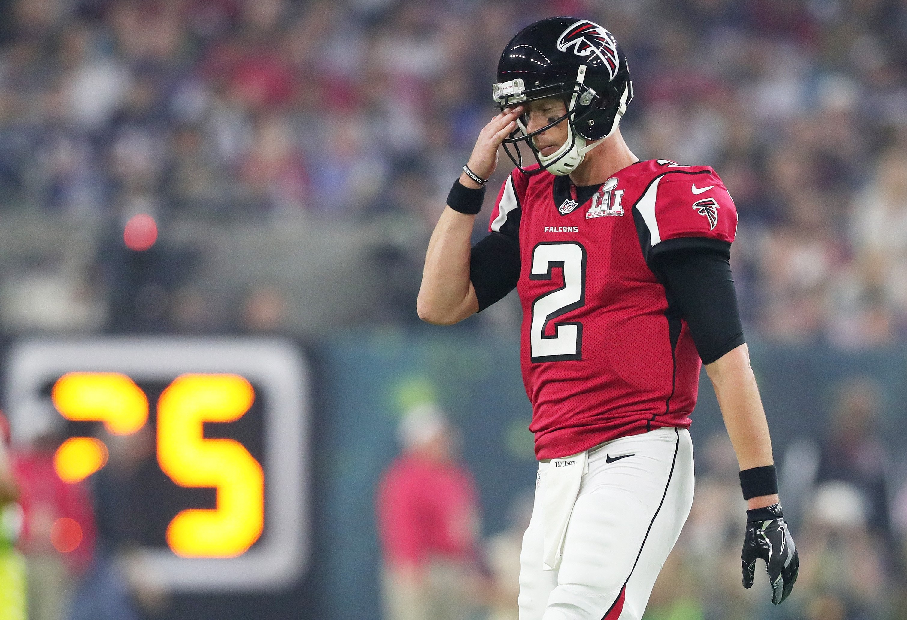 Matt Ryan looks frustrated Matt Ryan looks frustrated