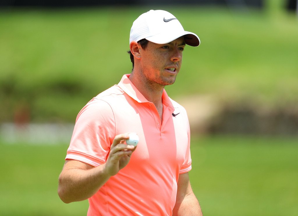 Rory McIlroy of Northern Ireland acknowledges the crowd during the BMW South African Open Championship.