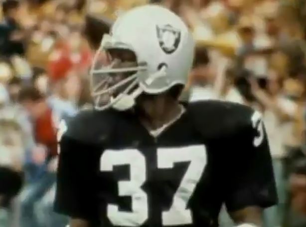 Oakland Raider Lester Hayes looks across the field.
