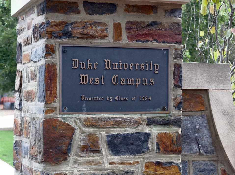 An entrance to Duke University