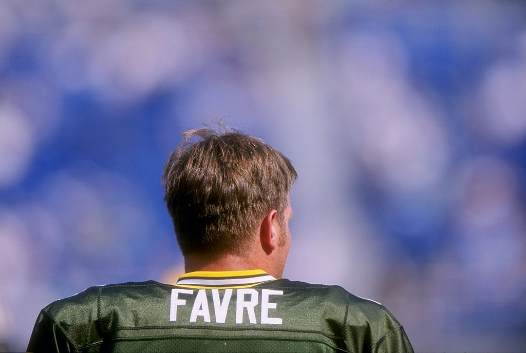 Quarterback Brett Favre of the Green Bay Packers during the Packers 10-9 loss to the Philadelphia Eagles.