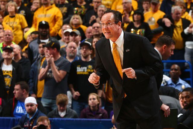 Wichita State's Gregg Marshall directs his players.
