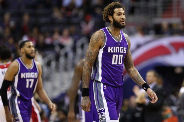 Sacramento's Willie Cauley-Stein #00 walks off the court.
