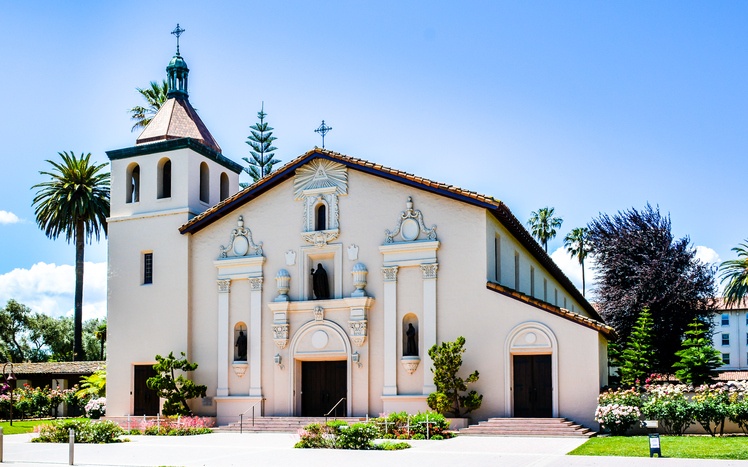 A building on campus at Santa Clara University