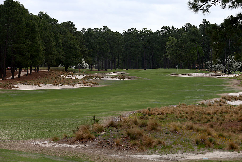 The 14th hole during the 2014 U.S. Open Preview Day at Pinehurst No. 2