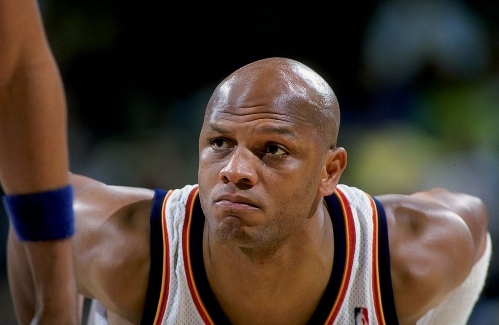 Terry Cummings stretches.