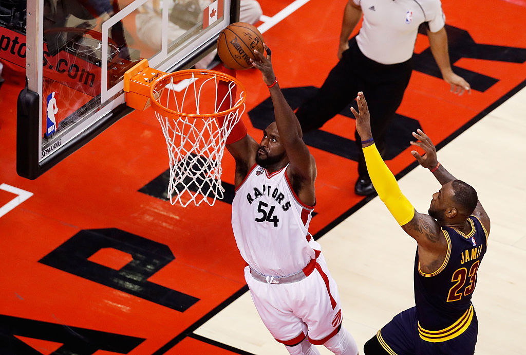 Patrick Patterson goes up for the dunk.