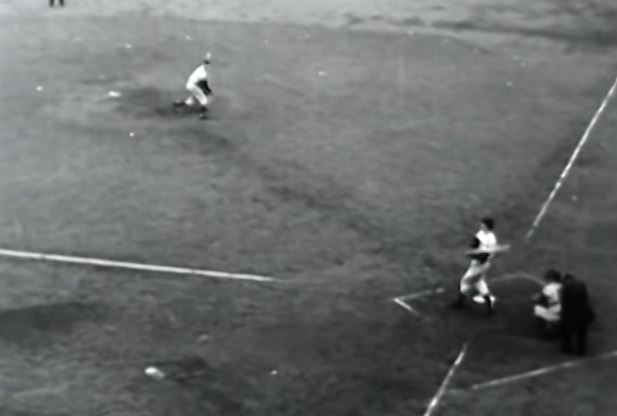 Bobby Thomson hits the pennant-clinching home run in 1951. 