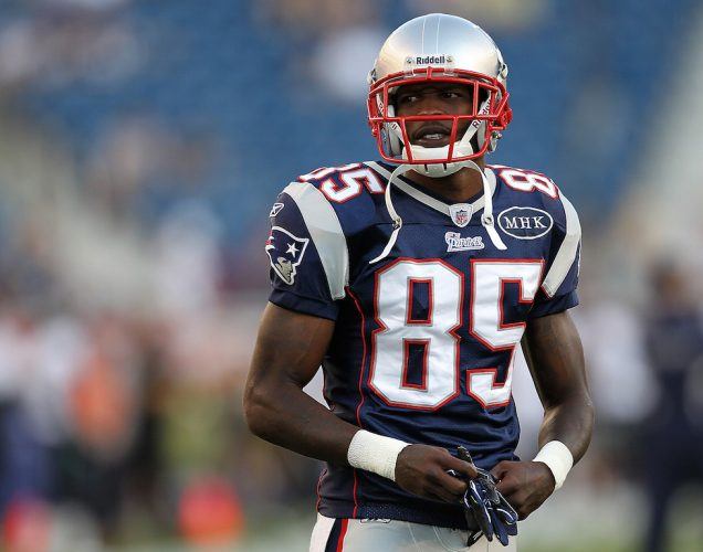 Chad Johnson waits for the game to start.