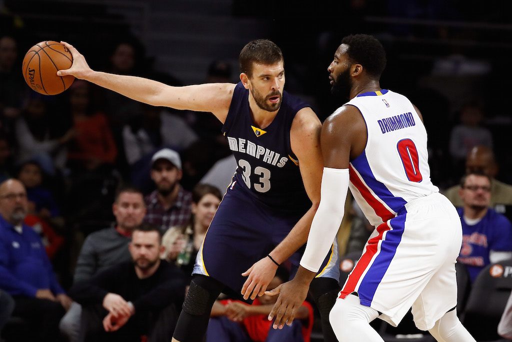 Marc Gasol is about to go to work.