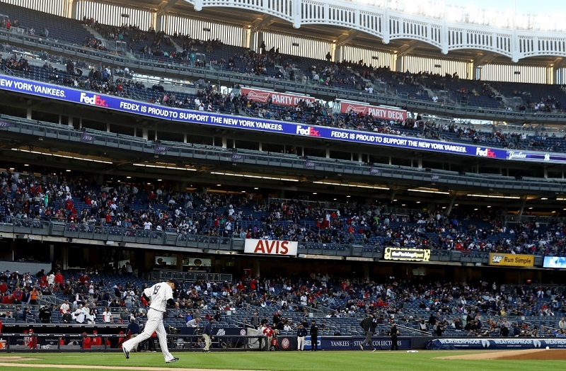 Masahiro Tanaka takes the mound on April 14, 2017 at Yankee Stadium.