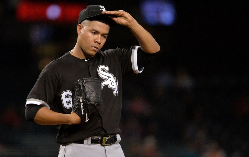 Jose Quintana looks discouraged.